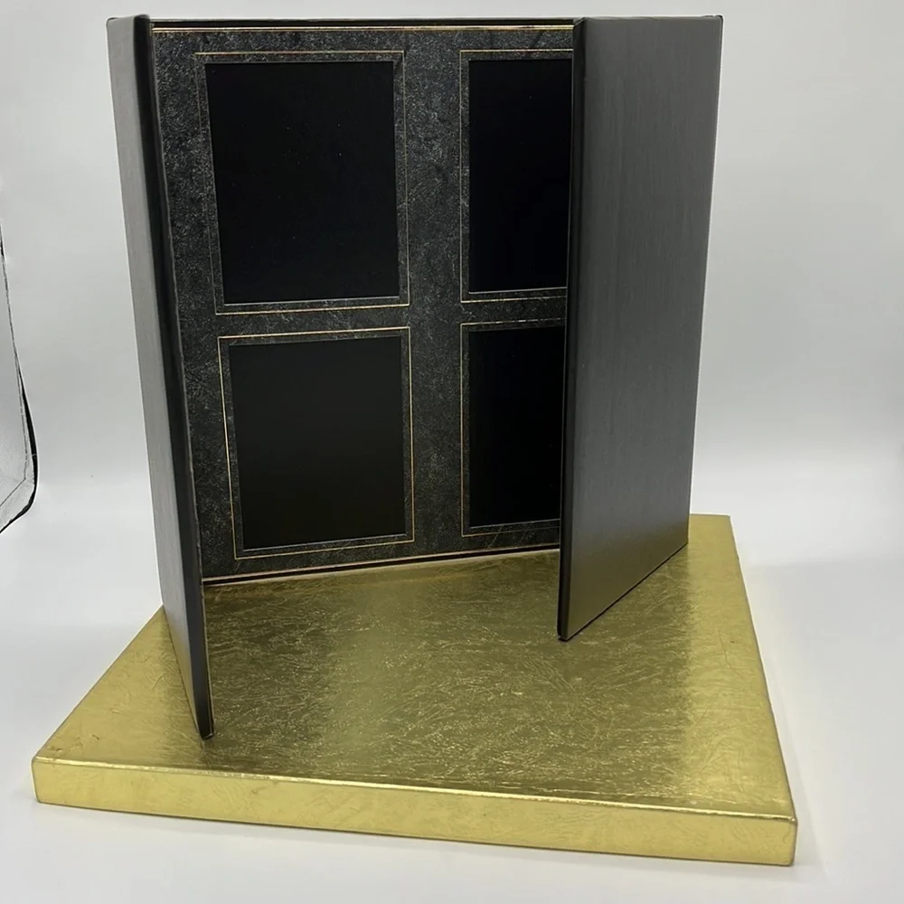 BLACK GRAY & GOLD 8-WAY PICTURE HOLDER TAP LOOMIS